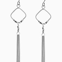 Sterling Silver Tassel Drop Earrings
