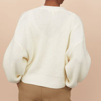 Rib-knit cardigan