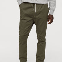 Cotton twill joggers