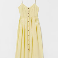 Linen-blend dress