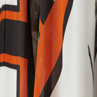 Silk-blend kaftan