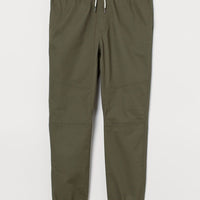 Cotton twill joggers