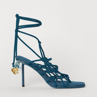 Sandals with lacing