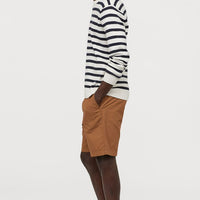 Elasticated cotton shorts