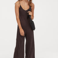 Linen-blend jumpsuit